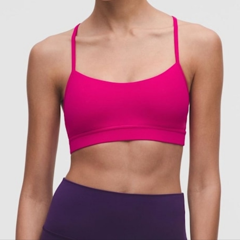 Lululemon Flow Y Bra Nulu  - Ripened Raspberry - Picture 2 of 5